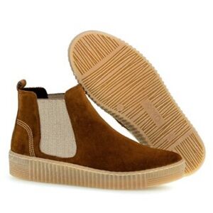 GABOR WOMEN'S CHELSEA COGNAC BOOTIE women’s UK size 6 or US 8.5 platform suede